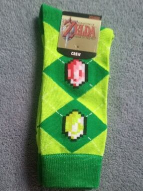 Bioworld Zelda Link To The Past Crew Socks